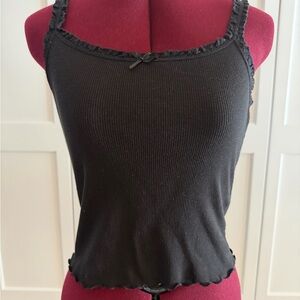 H&M Black Ribbed Tank Top